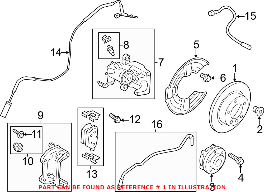 Genuine OEM Disc Brake Rotor Rear 280mm For Mini 34219811539 - Picture 3 of 3