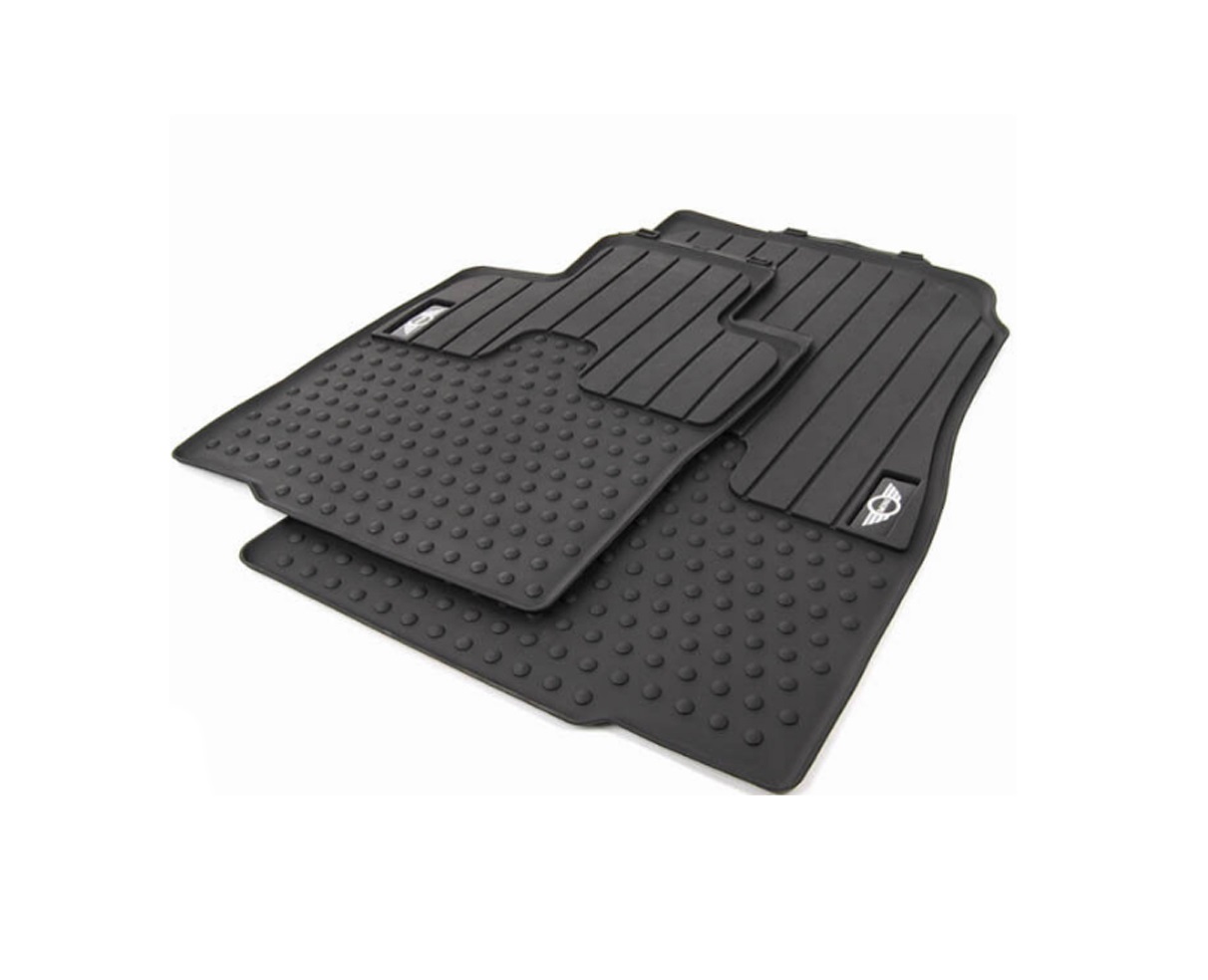 Genuine 51472231957 Front Black Rubber All Weather Floor Mat Set for Mini Cooper - Picture 1 of 1