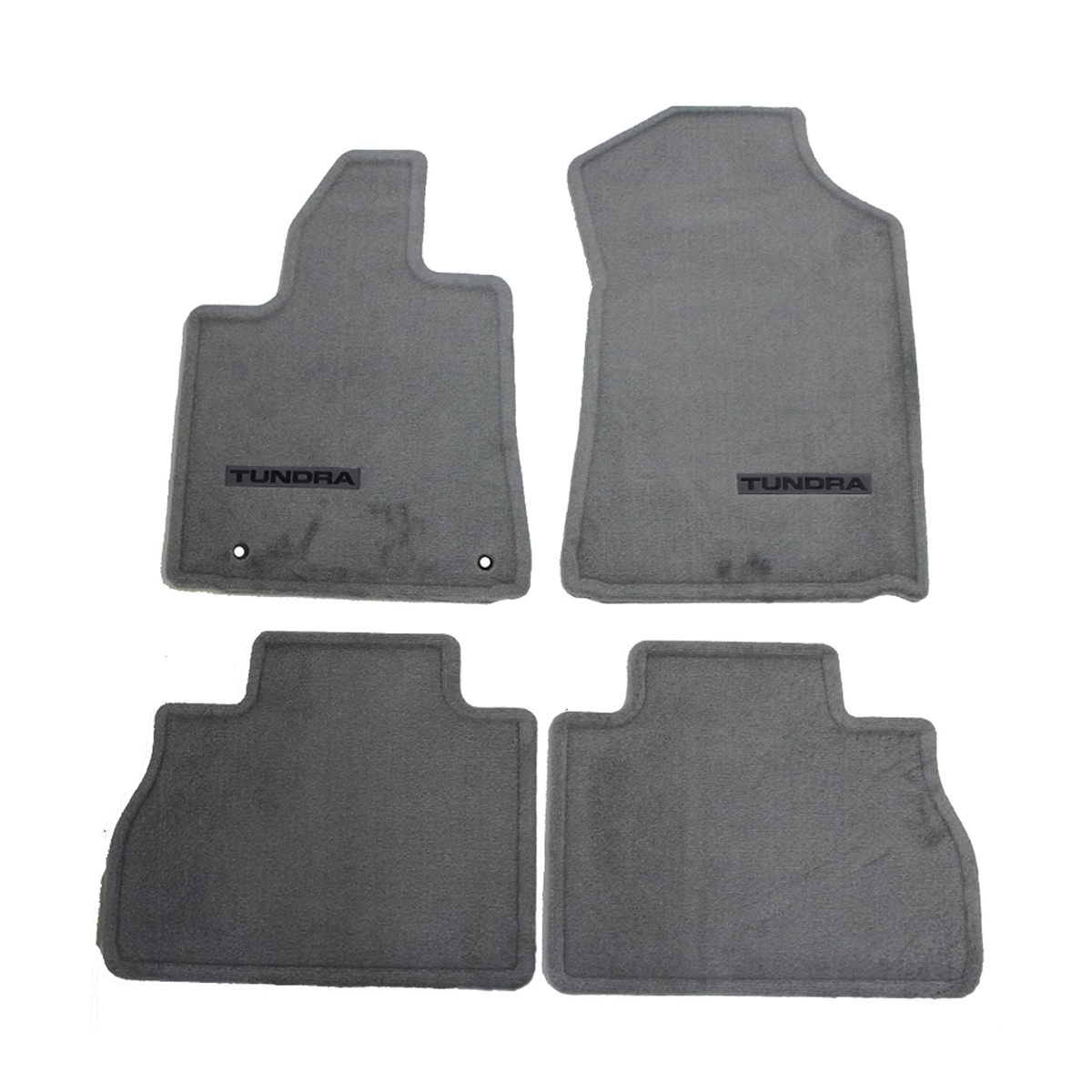 Genuine Front and Rear Carpet Floor Mats Gray For Toyota Tundra 2007-2011 - Picture 1 of 1